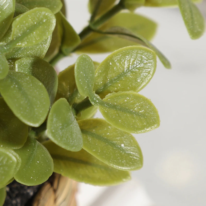 Artificial Eucalyptus Plant in Woven Seagrass Pot