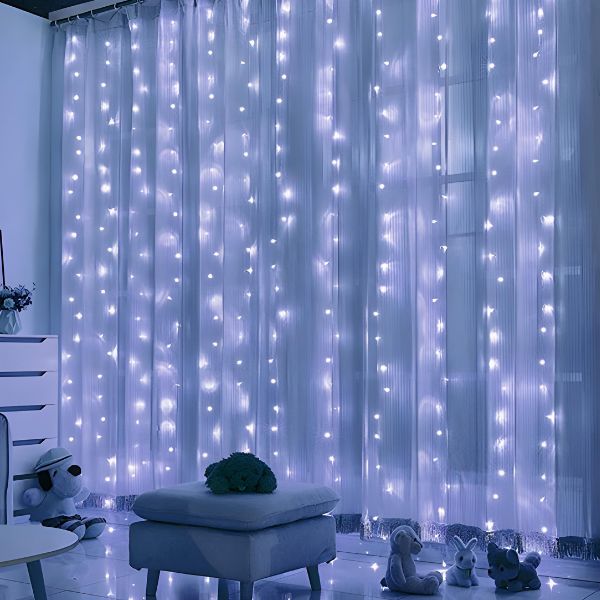 Christmas LED Curtain Lights with Remote Control - Going Up home