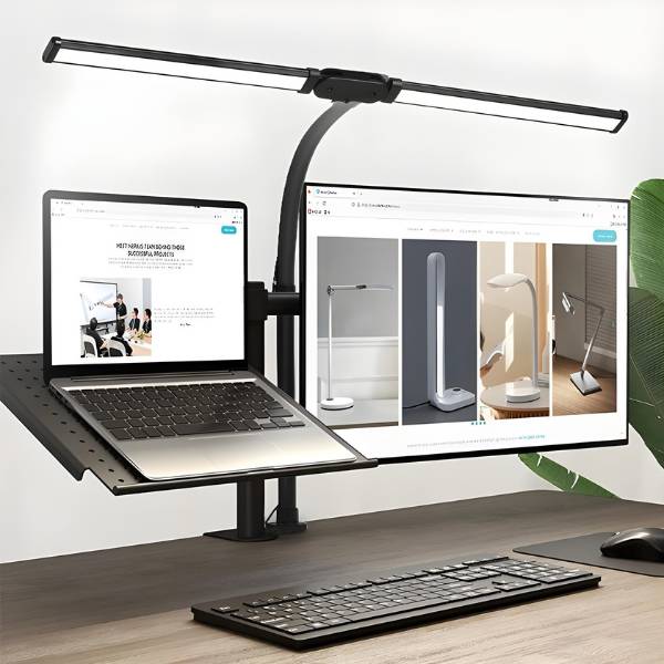 LED Desk Lamp with Clip - Dimmable and Adjustable Focus - Going Up home