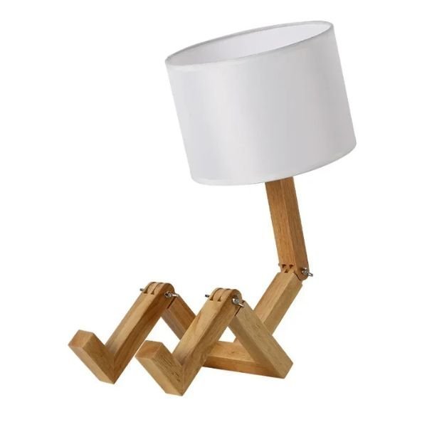 Wooden Bedside Lamp with Book Holder - Going Up home